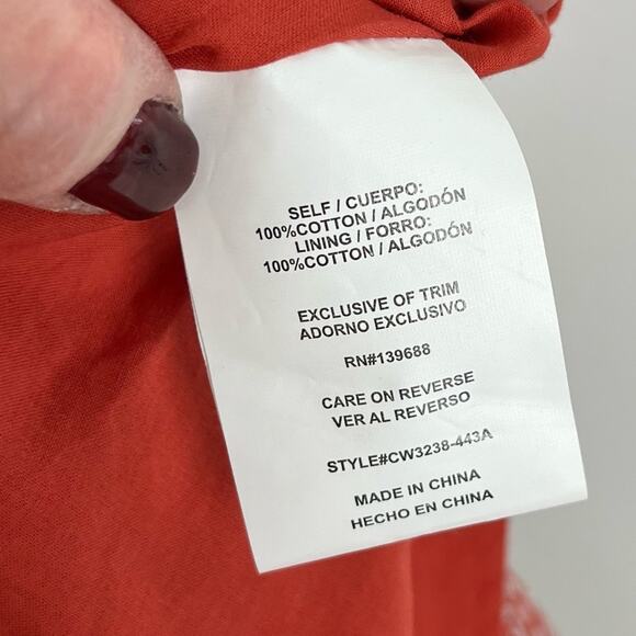 Coco + Jaimeson Crop Top Floral Puff Sleeve Tie Back Small - Picture 7 of 7